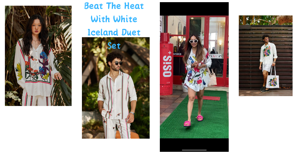 Beat The Heat With White Iceland Duet Set