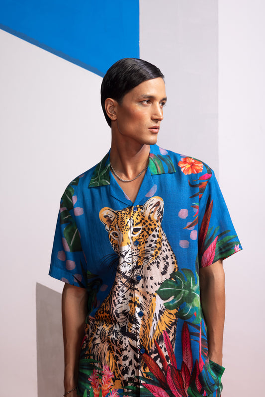 FERAL FLORA - MEDITERRANEANL POLO SHIRT