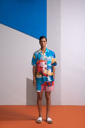 BEACH HOUSE POLO SHIRT WITH SHORTS