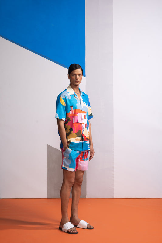 BEACH HOUSE POLO SHIRT WITH SHORTS