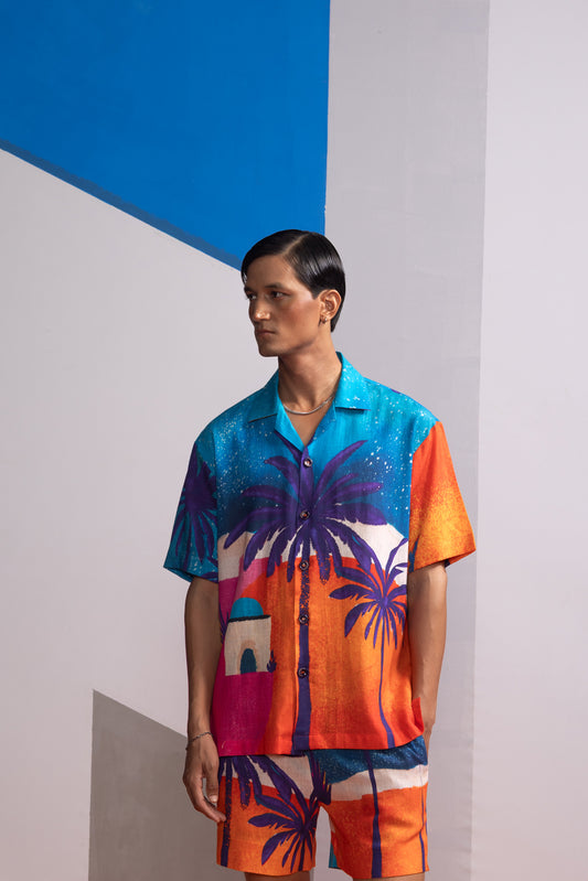 MOONKISSED TROPICS POLO SHIRT