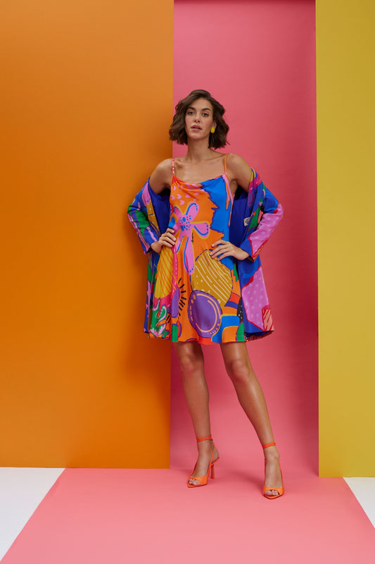unfazed - Slip Dress With Blazer