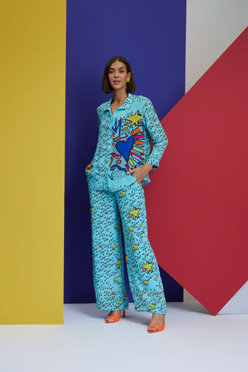 Simps - Oversized Shirt with Pants