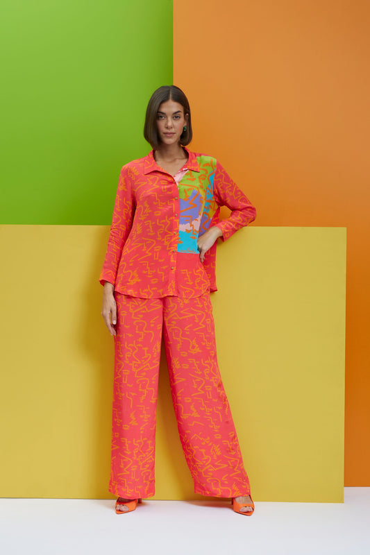 drama queen-Over Size Shirt With Pants