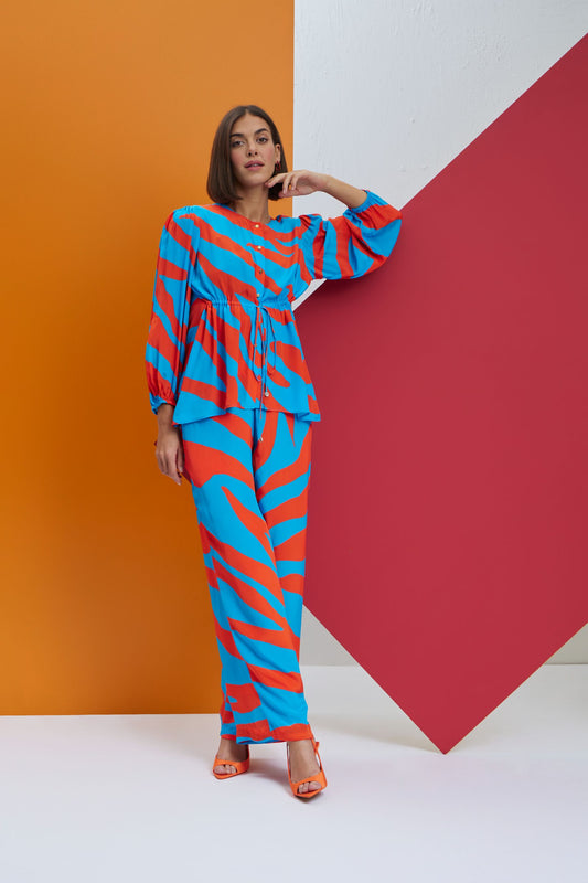 no regrets-Tie Up Shirt With Trouser