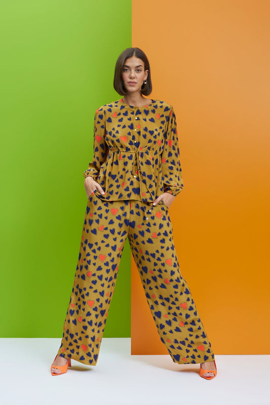mwah - Tie Up Shirt With Trouser