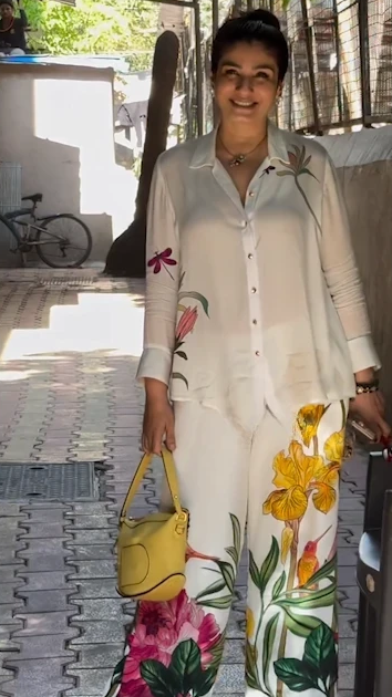 Raavena tondon in our Blossom Shirt With Pants