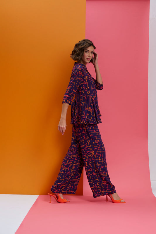 your loss-Peplum Top With Pants