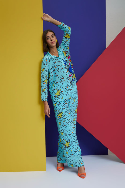 simps-Over Size Shirt With Pants