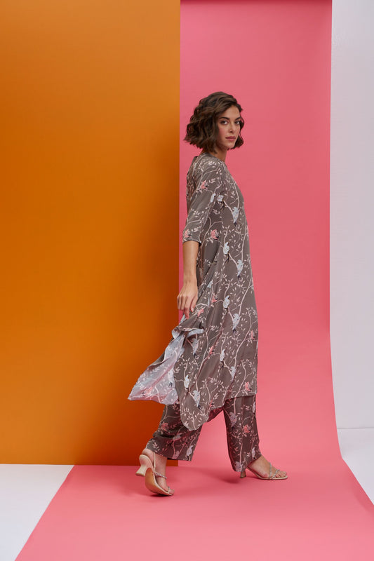 this is she - Square Cut Kurta With Straight Pants