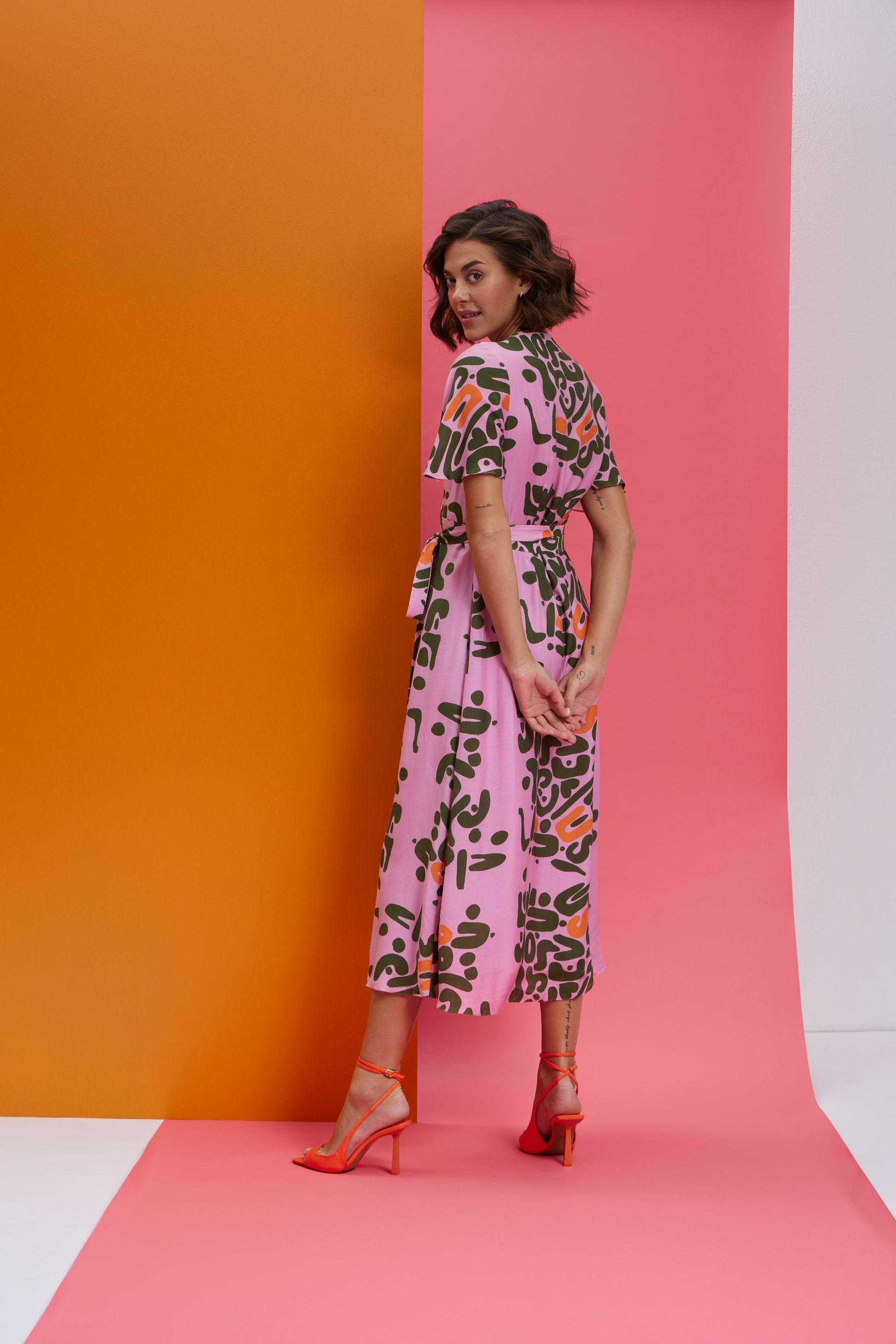 Wrap tie up dress - Contemporary Style Clothing