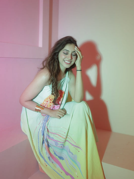Niti taylor's timeless charm in our Waves Dress