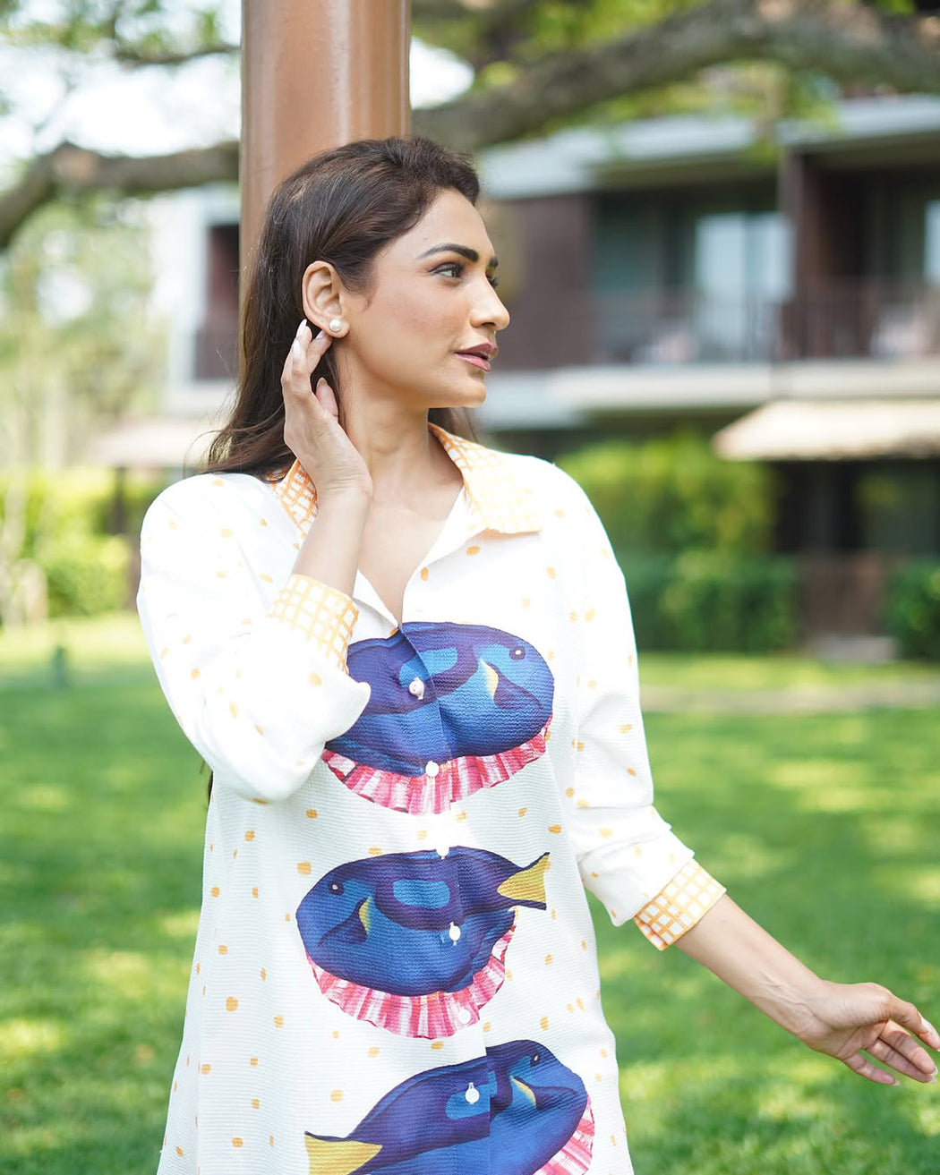 Piyusha Sharma In Our Luxury Stopper Fish Co-ord Set