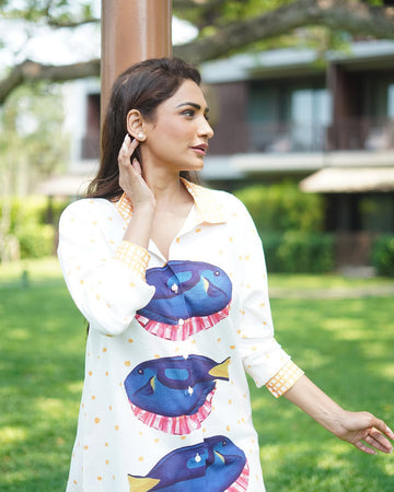Piyusha Sharma In Our Luxury Stopper Fish Co-ord Set