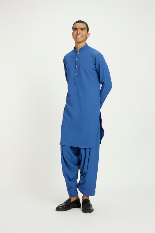 Cerulean Pathani Suit