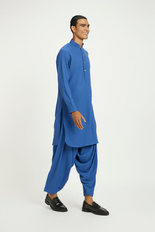 Cerulean Pathani Suit