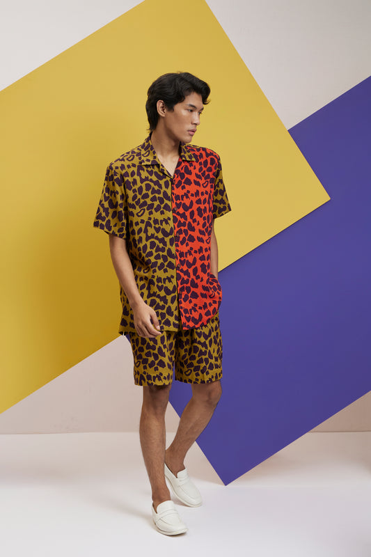 Animal Instincts Shirt With Shorts