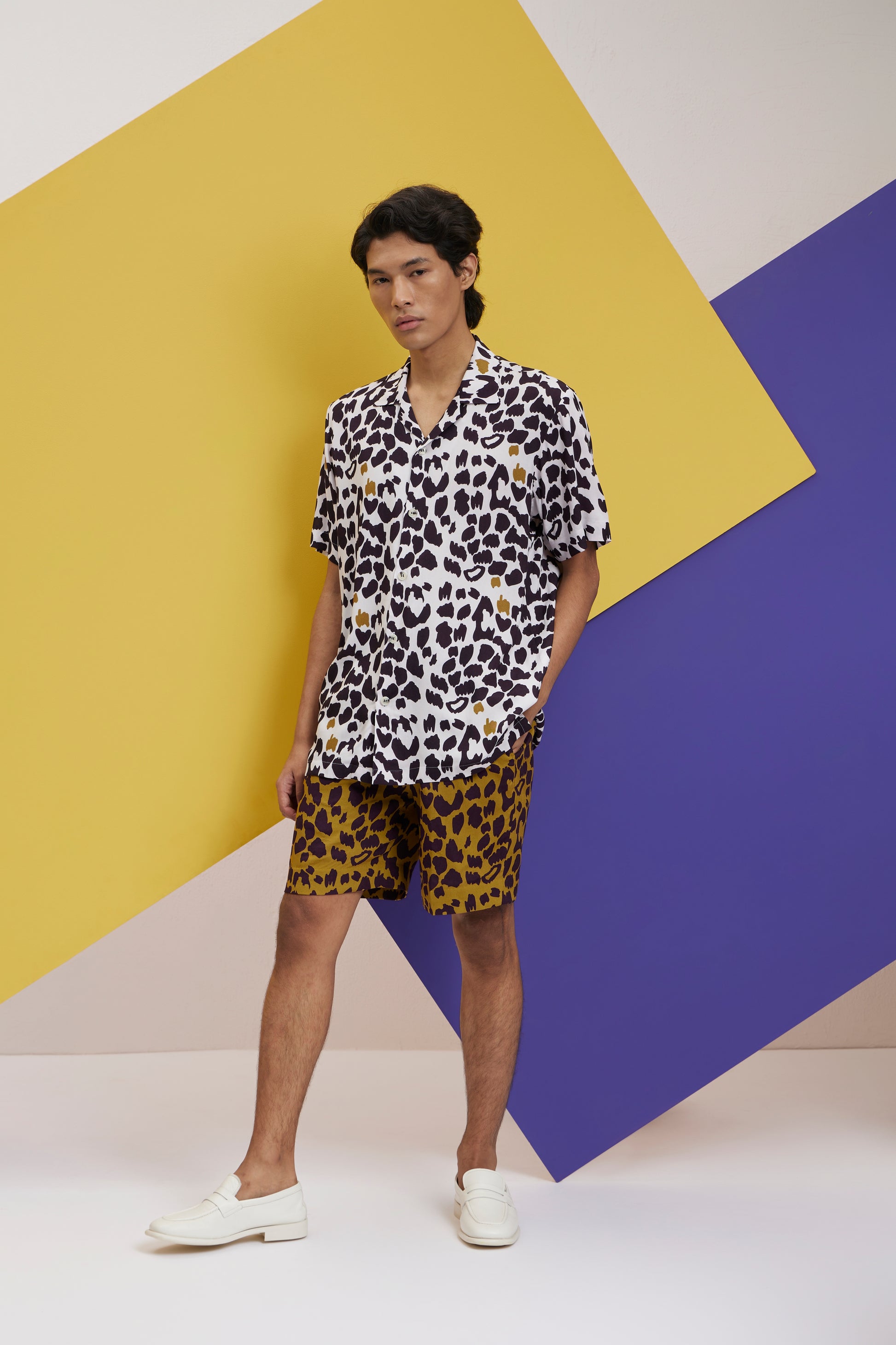 Designer Shirt with Shorts - Tigress oversized co-ord set