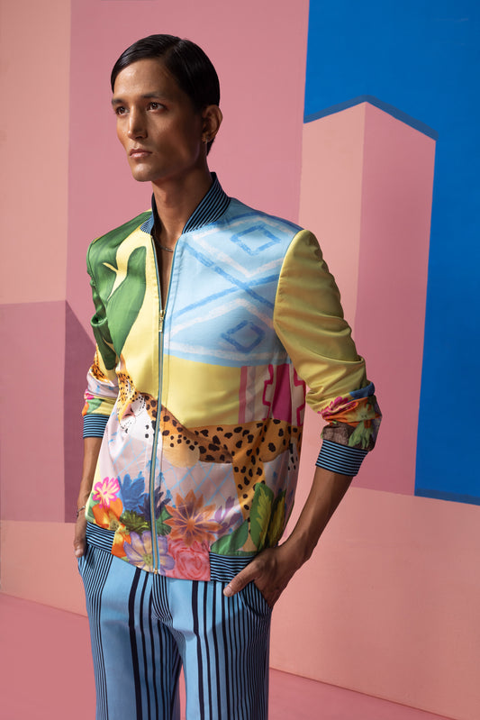 SLEEPY CAT BOMBER JACKET