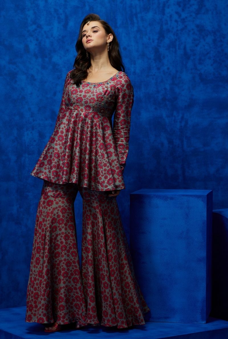 Peplum with Sharara