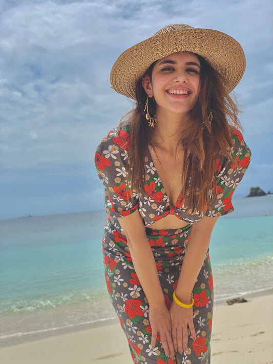Sanjana Sanghi in our Full Bloom Co-ord Set