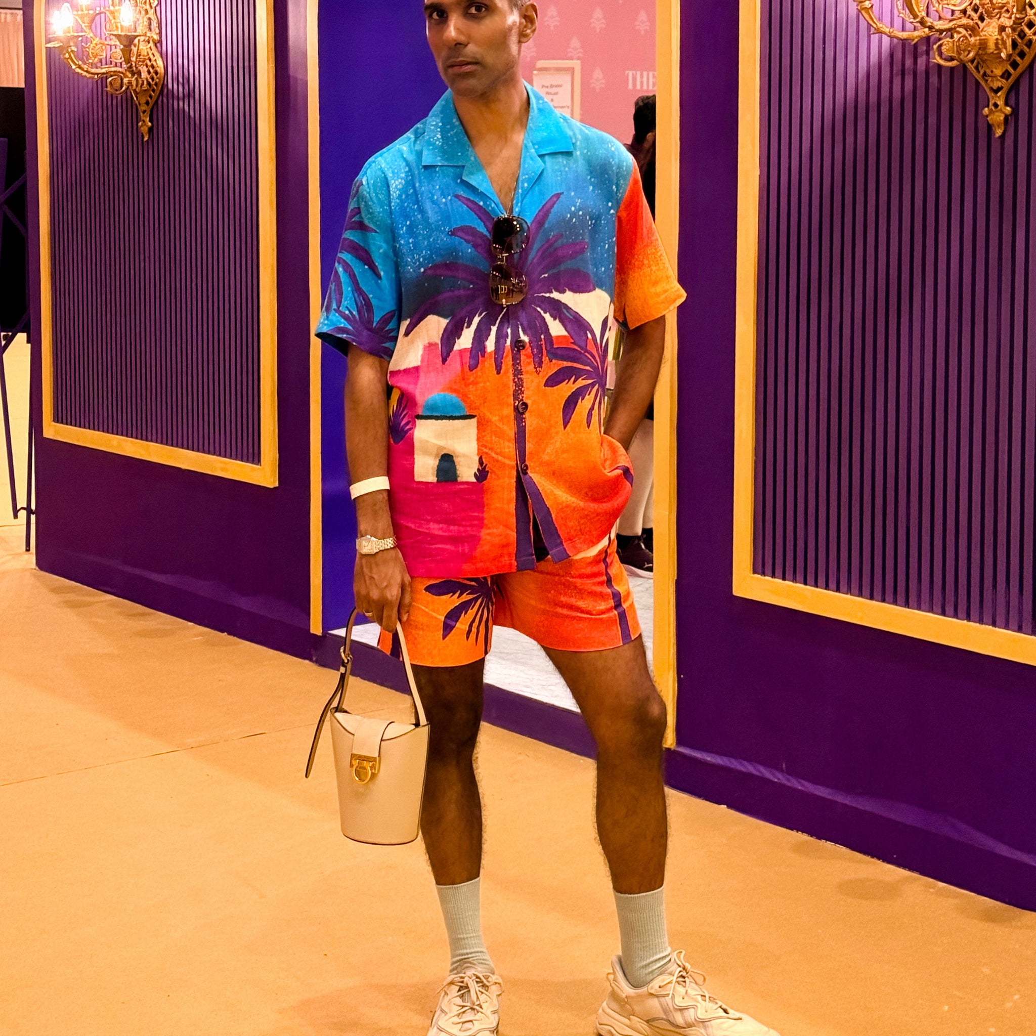 Prayag Menon in Our Polo Shirt With Shorts
