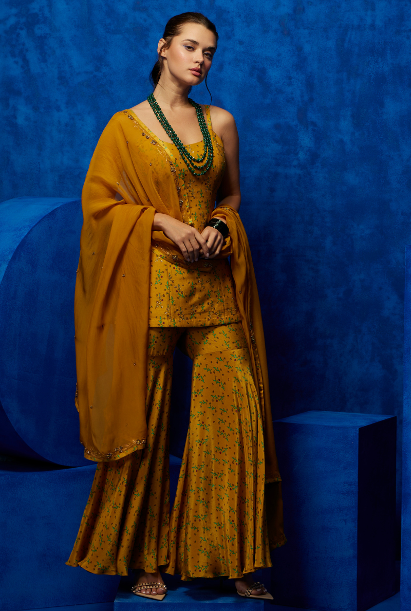 Meadow Mustard- Sharara Set 3