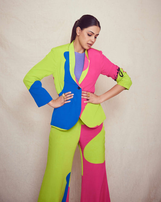 Genelia D'Souza in our Double Up Blazer set
