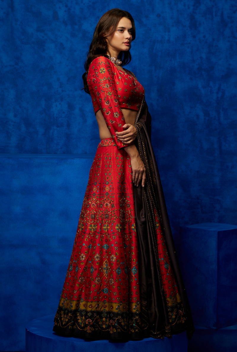 Tangerine Dream-Lehenga Set 2