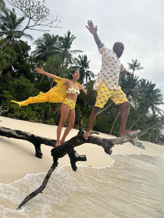 Kubbra Sait in our High Tide Bikini Set