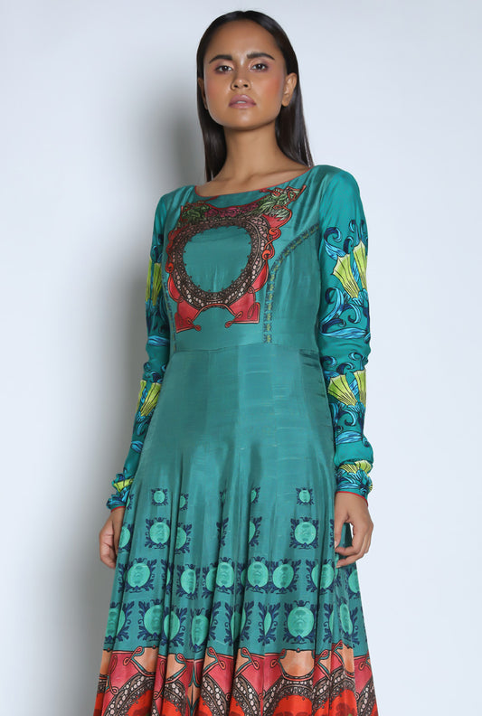 PEACOCK BLUE KALIDAAR