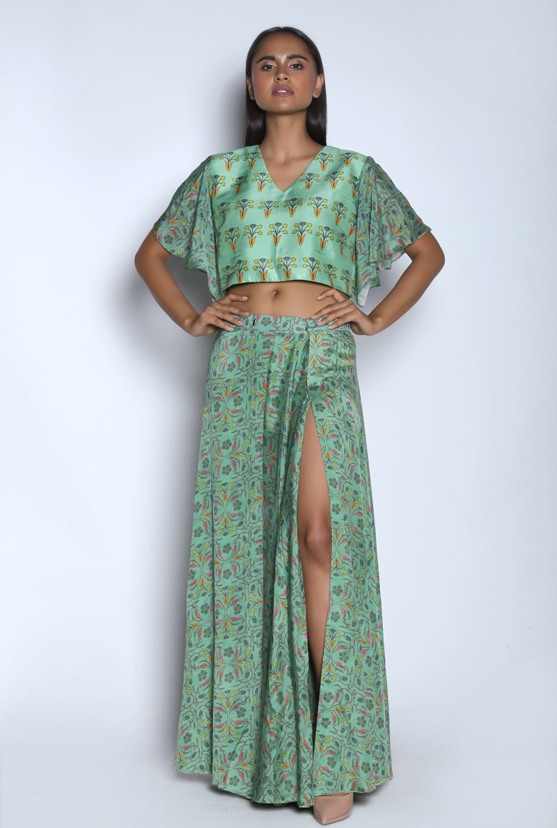 Green Designer Skirt 
