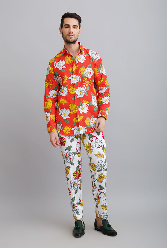PRINTED SHIRT WITH TROUSER - BREEZIN