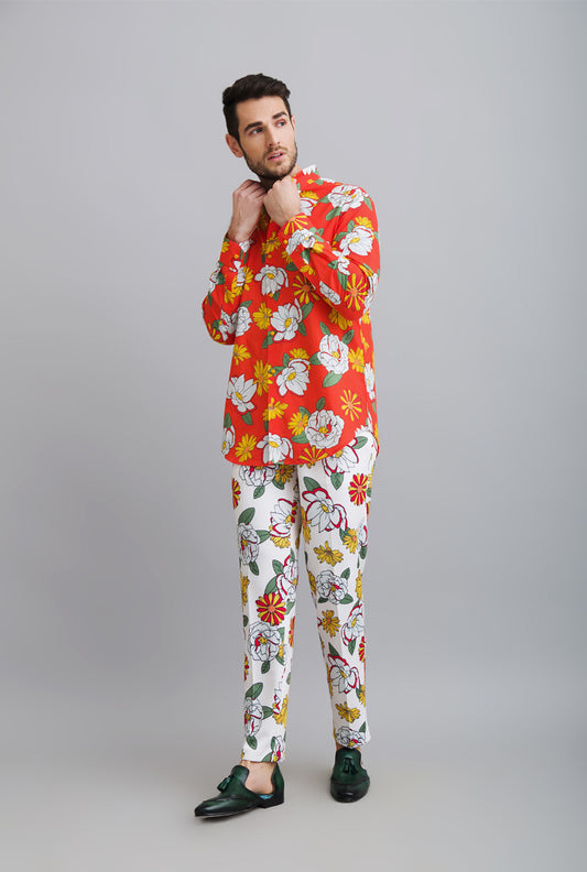 PRINTED SHIRT WITH TROUSER - BREEZIN