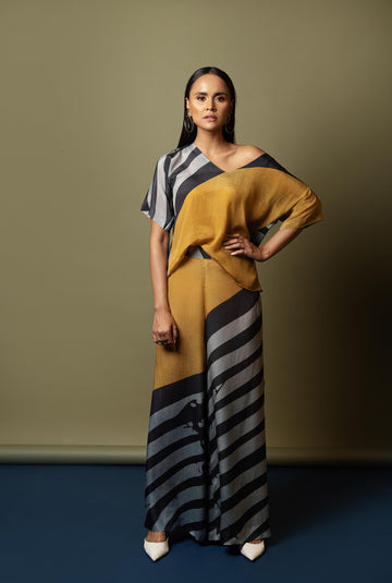 Boxy Top with Slitted Pants by Nautanky - That's the Tea