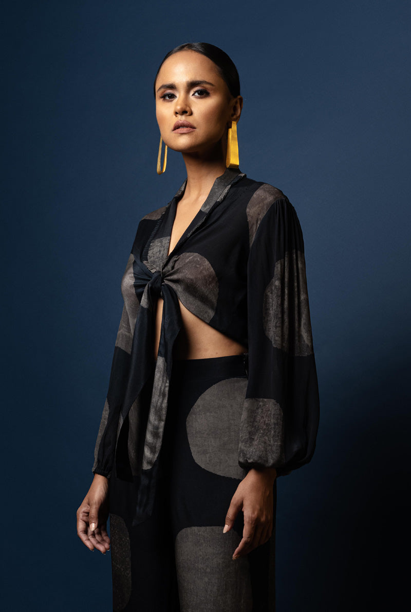 Drip Check - Bustier with Wide Leg Pants 