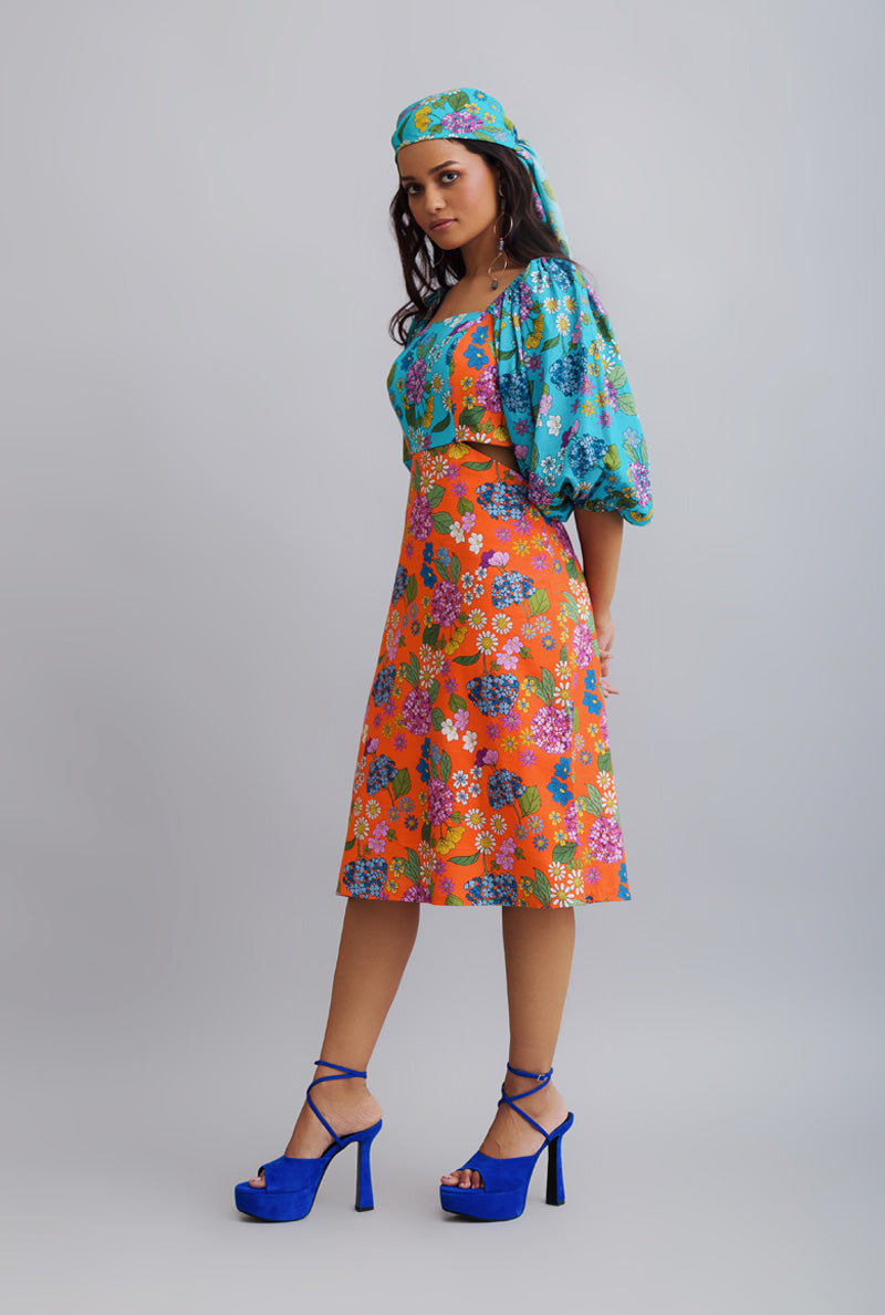 Waist Cut Out Dress - Designer Dresses for Women