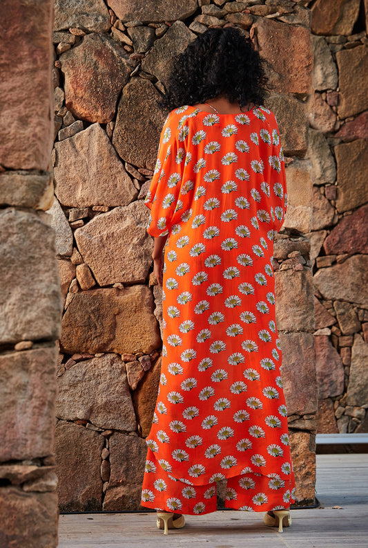 Orange Cape Co-Ord Set