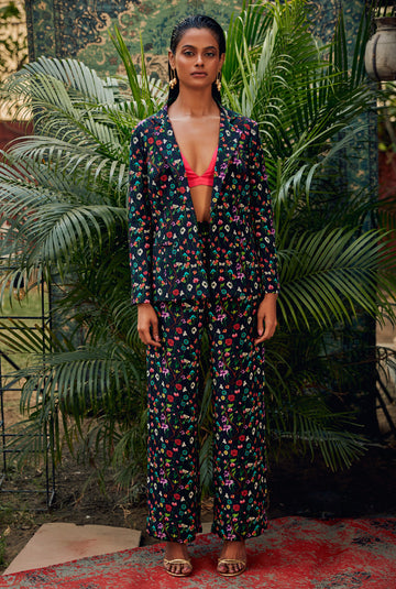 Navy Blue Blazer with Pants - Nautanky