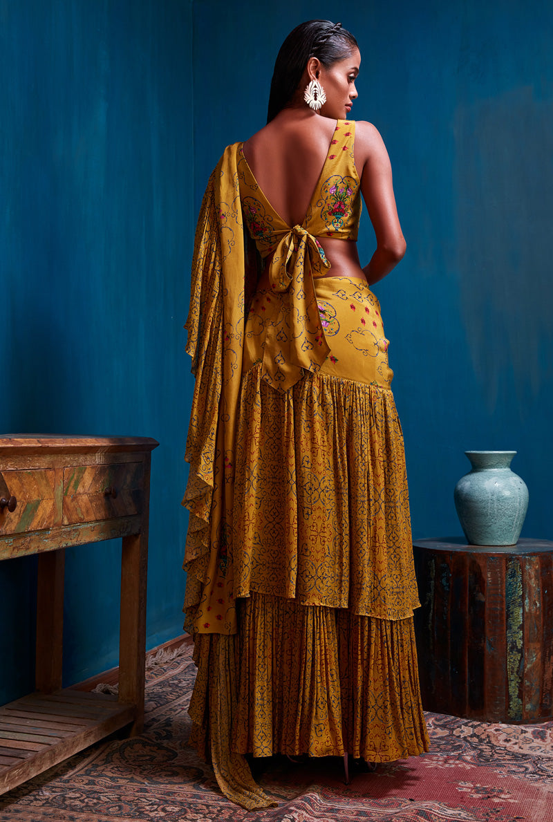 Designer top with skirt