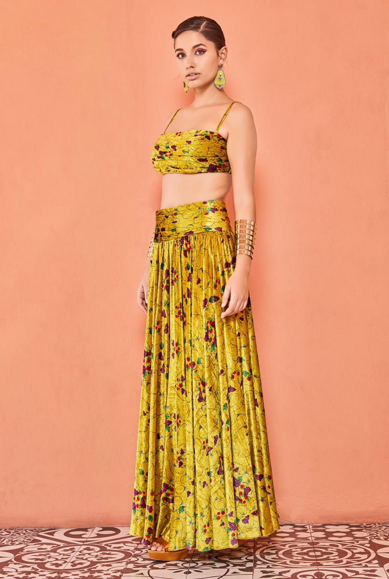 Designer lehenga with bustier 