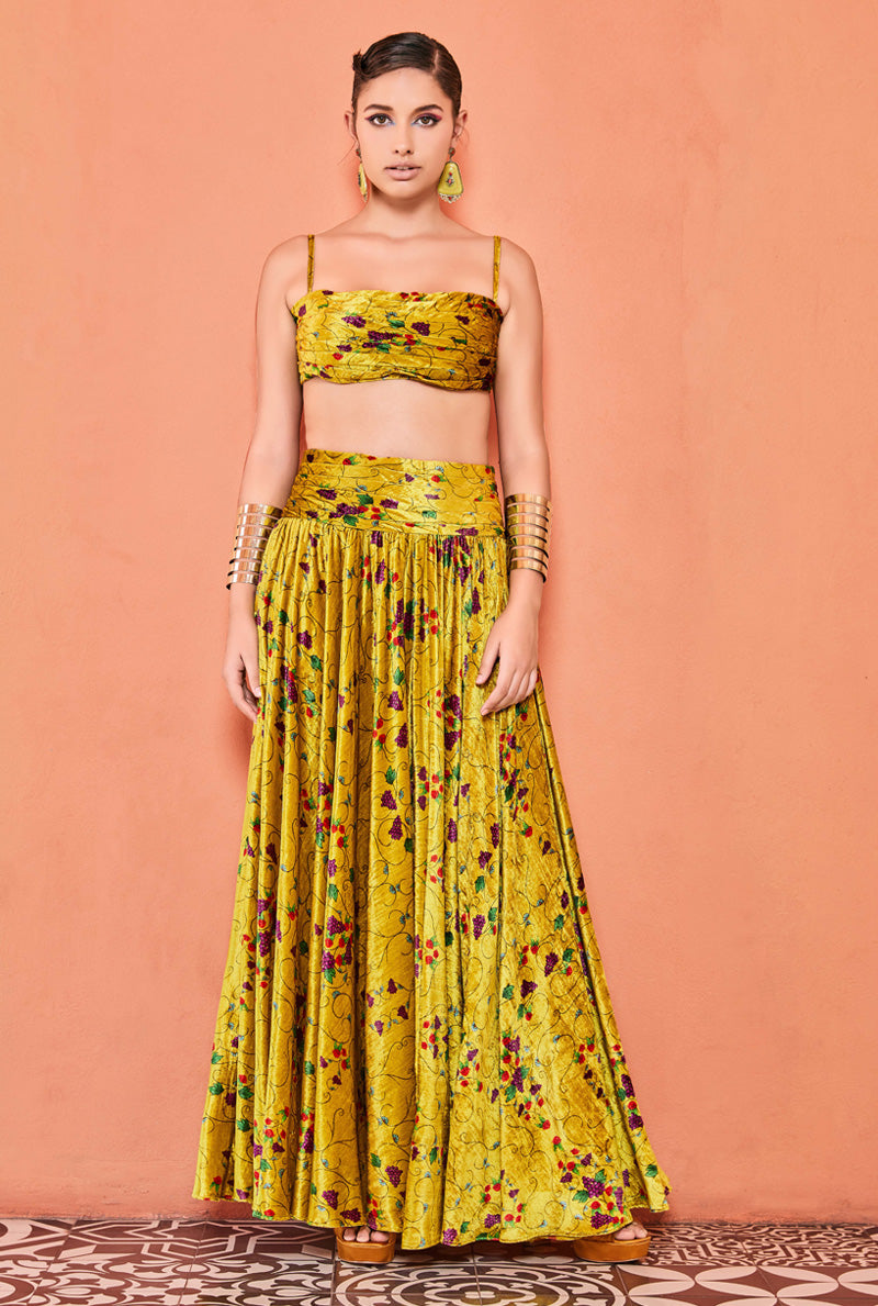 Lehenga with bustier 