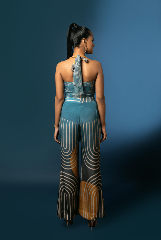 Bustier With Bell Pants - HIGH-KEY