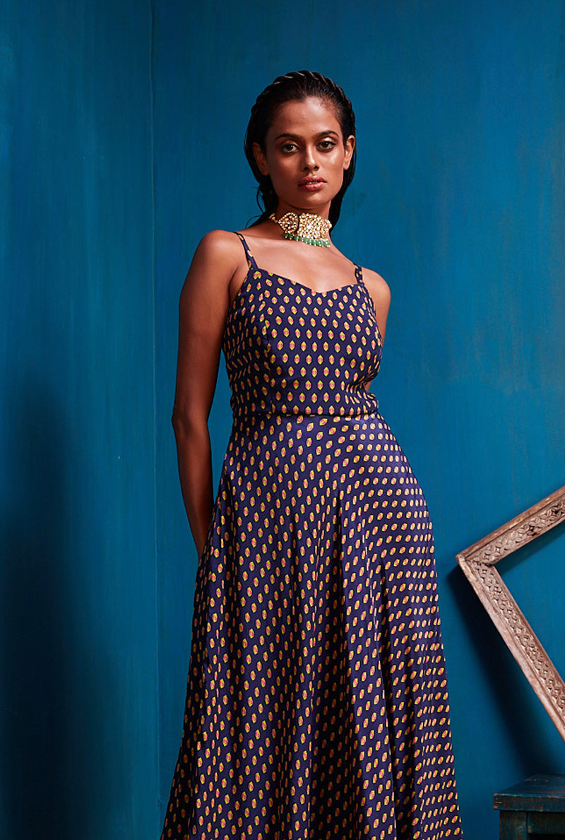 Midnight Blue Maxi Dresses for Women