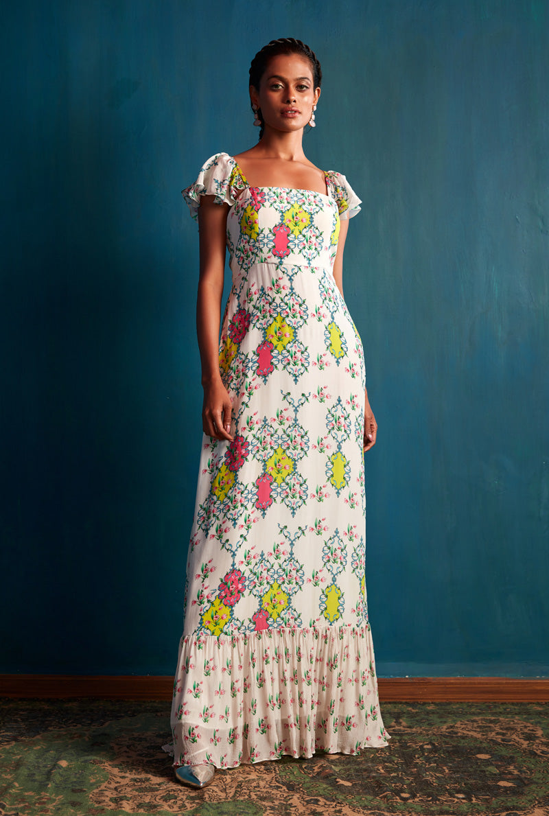Trendy Ivory Maxi by Nautanky
