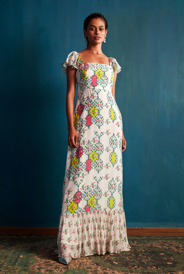 Trendy Ivory Maxi by Nautanky