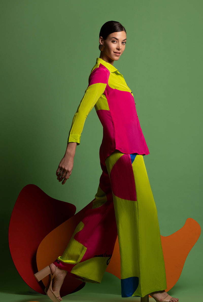 Acid Hues - Shirt with Trouser