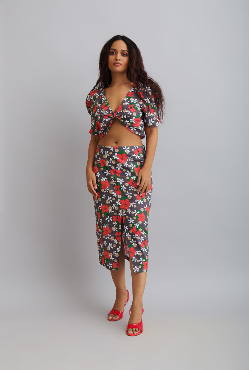 Top with skirt for women