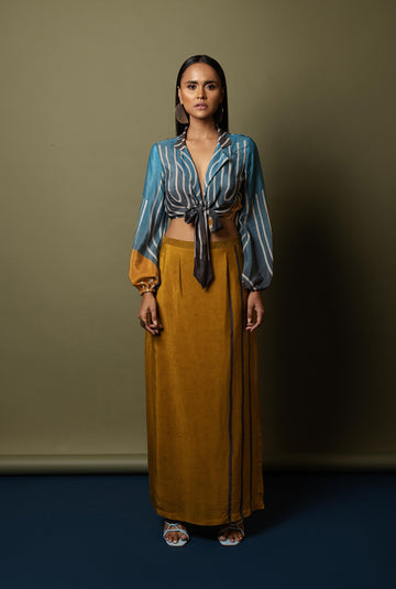 long skirt with crop top