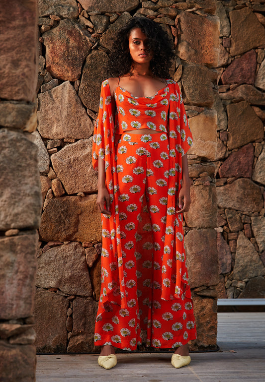Hina Khan in our Sunflower Cape co-ord set